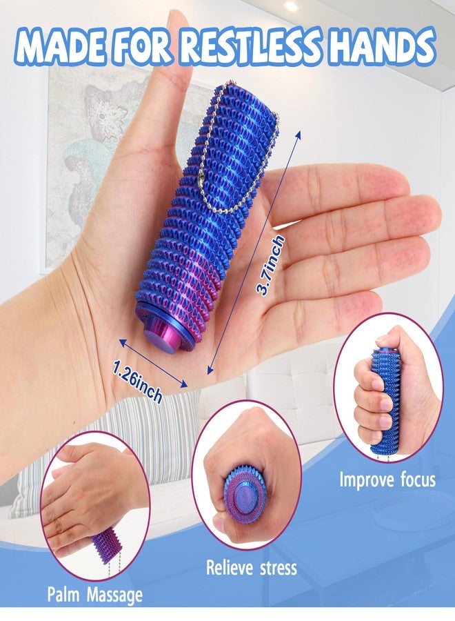 SASBSC Little Ouchies Pain Fidget, Sensory Toys for Adult, 3D Printed Mini Pain Stim Tool Design for Anxiety, Focus&Stress, Spiky Sensory Pocket Fidget Toys Gifts for Office, Travel（Purple+Red+White） - Image 4