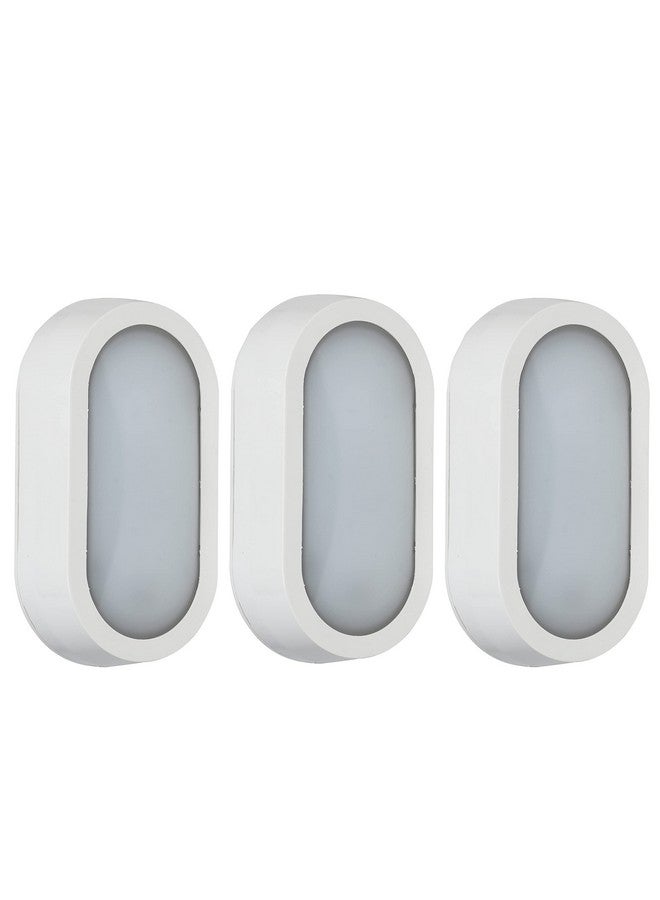 Forus 10W Bulkhead Outdoor Lights, 3 Years Warranty Bulkhead Light, for Home Entrance, Gate, Path, Boundary, Garden, Washroom, Outdoor Porch & Patio Light, Waterproof - IP65, Cool White- 3PC - Image 1