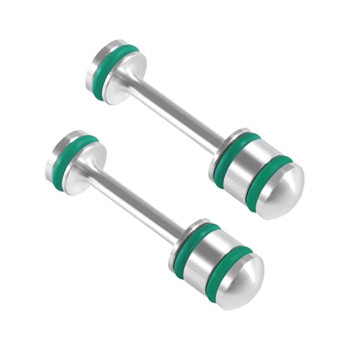 HUTUDAN 2Pack Oil Diverter Barbell 6061T6 Aluminum Alloy for GM Gen III IV LS Engines Fits LS1 LS2 LS3 LS6 LQ4 LQ9 L92 L99 48L 53L 57L 60L 62L Billet Rear Galley Plug Performance Upgrade - Image 1