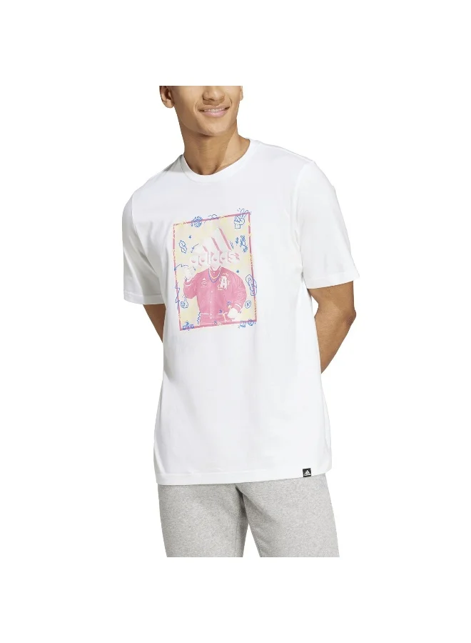Adidas adidas M Doodle T White Training T-Shirts XS