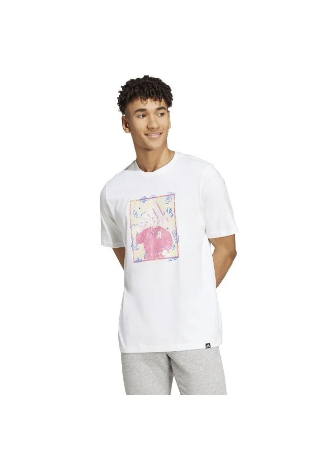 Adidas adidas M Doodle T White Training T-Shirts XS
