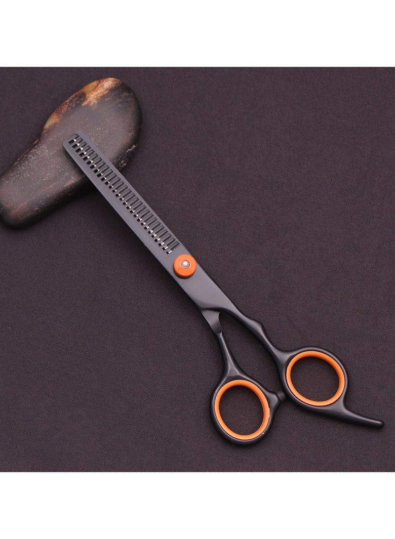 6-inch hair cutting scissors hair cutting tool set. Hair cutting scissors set. Thinning scissors styling tool, shaver comb set, hair cutting comb, shaver, double-sided comb, apple comb - Image 5