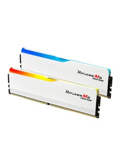 G.Skill Ripjaws M5 Neo RGB DDR5 64GB (2x32GB) 6000MT/s CL36-36-36-96 1.35V Dual Channel Performance Memory Kit, Intel XMP 3.0 & AMD EXPO Support, Unbuffered, Non-ECC, Default SPD 4800MT/s, Customizable RGB Heat Spreader for AMD AM5 Platforms | F5-6000J3636F32GX2-RM5NRW  - Image 1