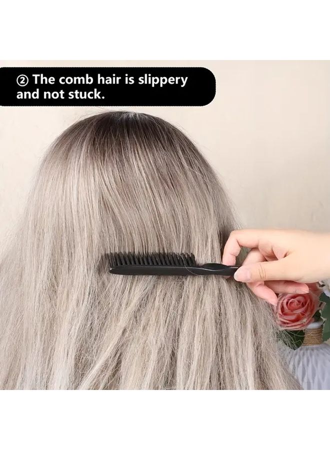 Portable Folding Hair Comb For Men Women Black Anti Static Soft Teeth Travel Brush Compact Design Ergonomic Durable Plastic Handle Smooth Bristles For All Hair Types Salon Home On The Go Styling - Image 5