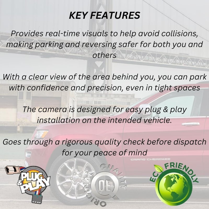 Park Assist Camera 68137943AD for 2014-2015 Jeep Grand Cherokee - Image 3