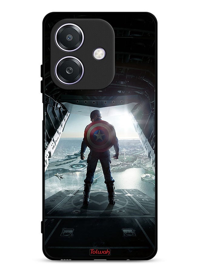 Tolwak Oppo A3 5G Protective Case Cover Portrait Display Captain America  - Image 1