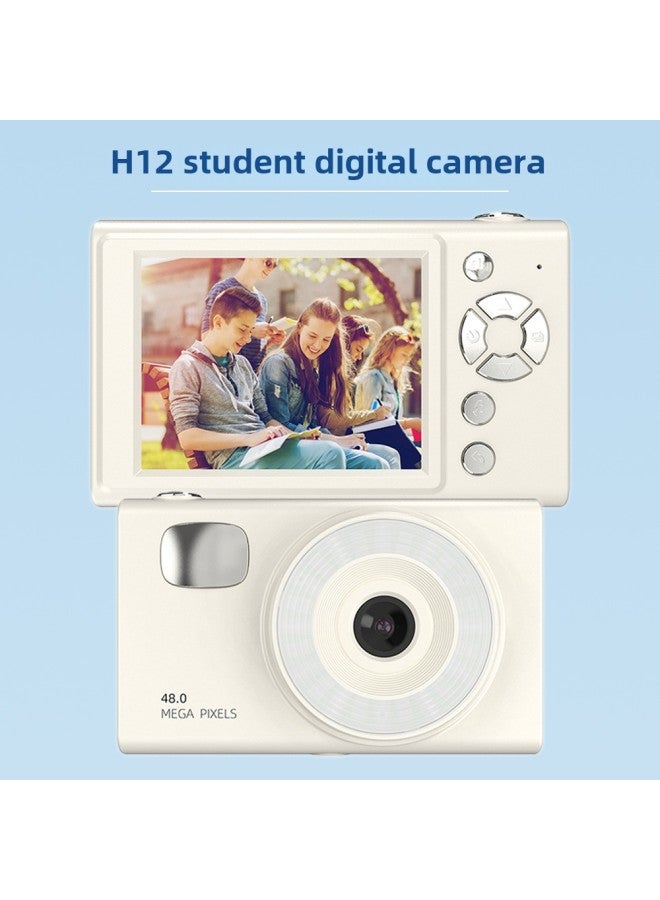 H12 كاميرا حفلة طالب CCD ريترو آلة بطاقة قديمة HD هاتف محمول محمول عالي القيمة لون الجسم: H12 أسود + بطاقة ذاكرة 32 جيجا + محول من النوع c + قارئ بطاقات USB - Image 2