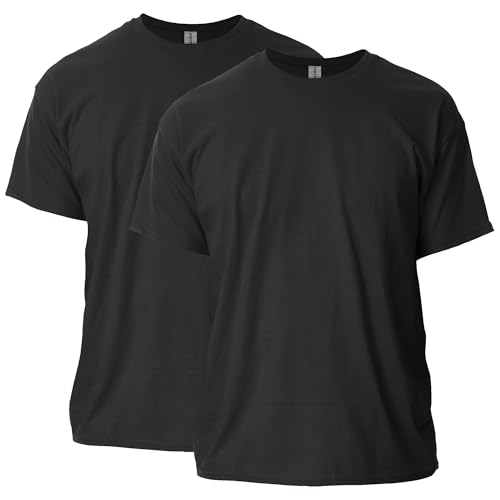 Gildan Adult Ultra Cotton T-Shirt, Style G2000, Multipack, Black (2-Pack), 3X-Large - Image 1