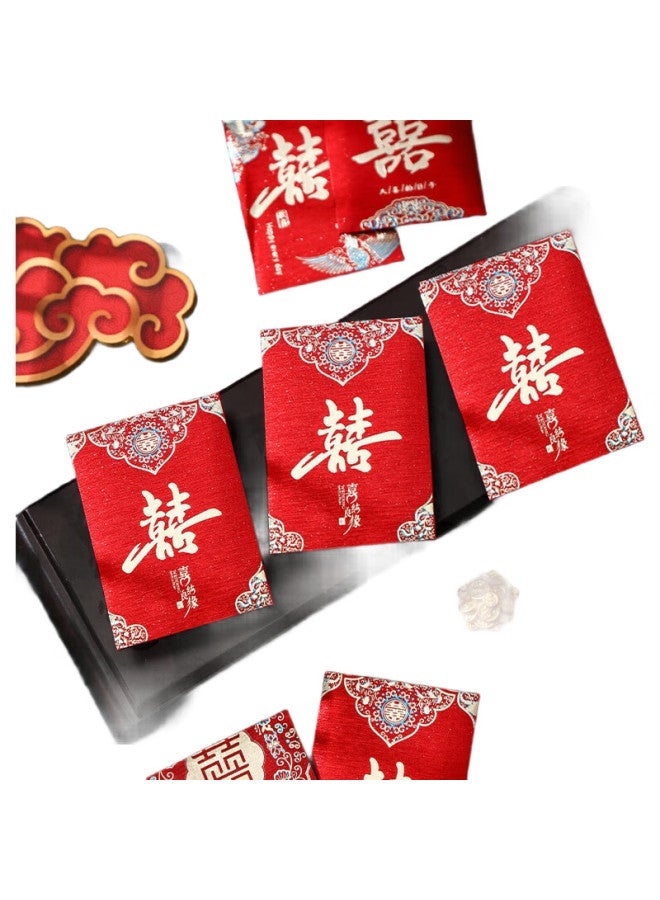 June Bride Wedding Red Envelope Bags, Wedding Ceremony Opening Gift, Creative Li Feng, Door-Opening Engagement, Frosted, 20 Pieces - Image 3