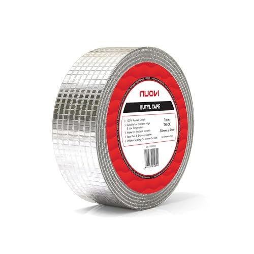 NUOVI Butyl Tape | 50meter Length X 50mm Width | Super Strong Waterproof Adhesive Tape | Perfect for Roof Leak, Crack Surface, Seal Gap & Tank Leakage - Image 1
