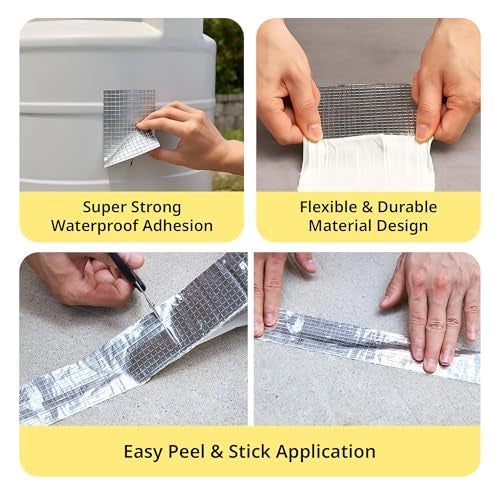 NUOVI Butyl Tape | 50meter Length X 50mm Width | Super Strong Waterproof Adhesive Tape | Perfect for Roof Leak, Crack Surface, Seal Gap & Tank Leakage - Image 4