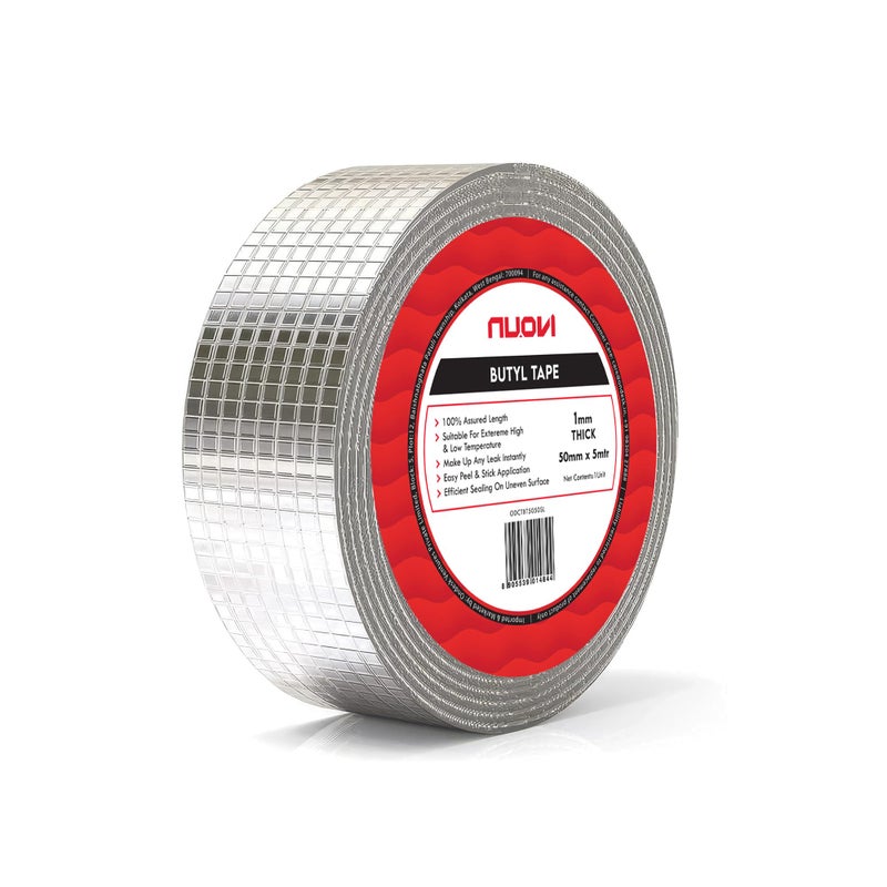NUOVI Butyl Tape | 50meter Length X 50mm Width | Super Strong Waterproof Adhesive Tape | Perfect for Roof Leak, Crack Surface, Seal Gap & Tank Leakage - Image 5