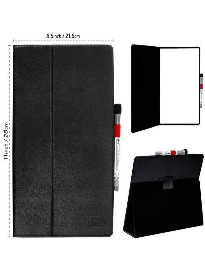 iNenya Portable White Board, 8.5 x 11 Inches, Small Dry Erase Board, Mini Portable whiteboard,Anti-Ghosting Surface, Smart Reusable Foldable for Kids Shool Students Office Home Travel (Black) - Image 3