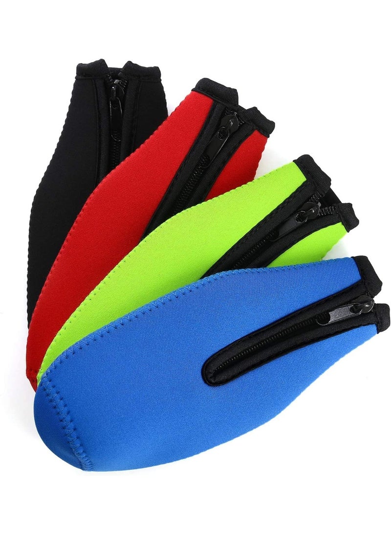 حقيبة تبريد زجاجات قابلة للطي من النيوبرين مع عوازل وأغطية لزجاجات سعة 12 أونصة (330 مل) عبوة من 4 قطع - Image 1