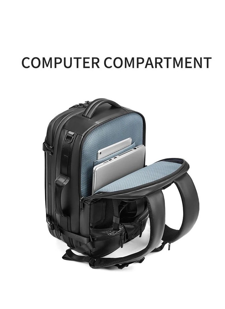 Skycare - Skycare Business Travel Waterproof Backpack, Multi-functional Large Capacity Expandable Computer Bag for Handheld or Shoulder Carry - Image 1