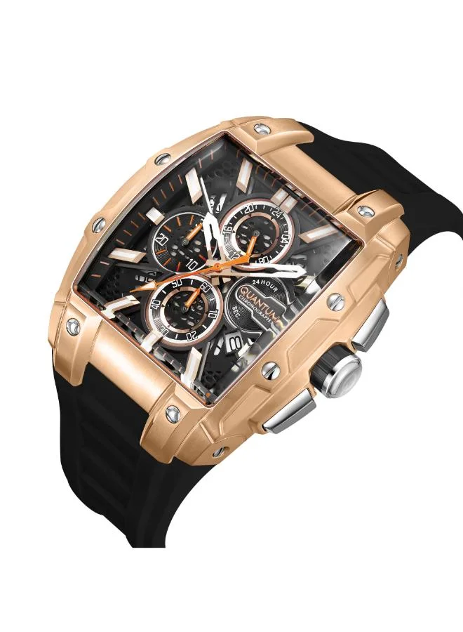 Quantum Men's Silicone Chronograph Watch HNG1161.451 - 43 mm