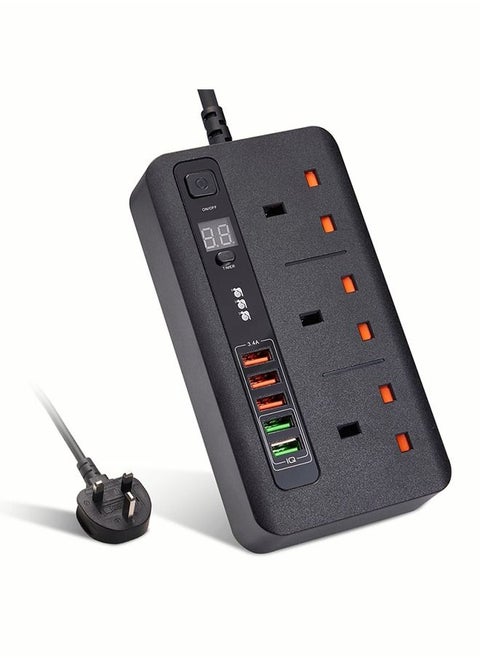 Power Socket Smart Time Power 5 USB and 3 Power Sockets