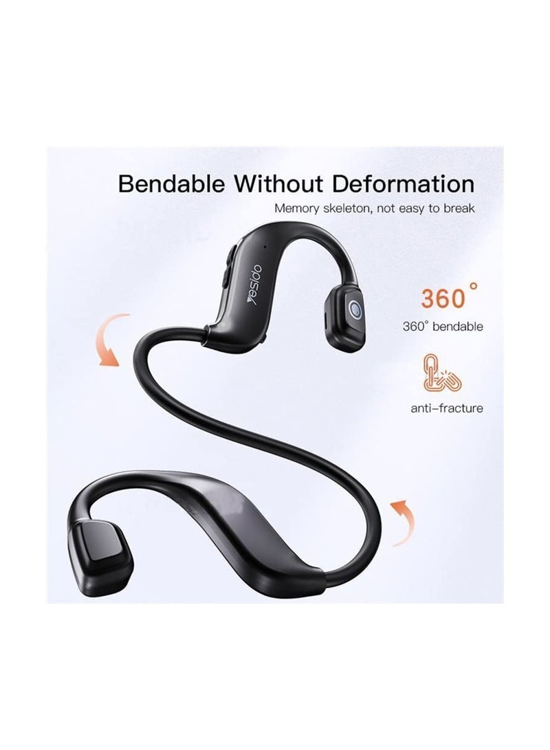 YESIDO YSP09 Bone Conduction Headphone Bluetooth Wireless Earbud Waterproof Sports Earphone HD Stereo Sound Sweatproof Headset. - Image 2