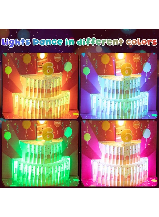 Money Box for Cash Gift Birthday, Birthday Money Pull Box, Money Gift Boxes for Cash Pull, Money Box for Cash Gift with Music & Blowable Candle and Light POP UP Cake Birthday Card - Image 4