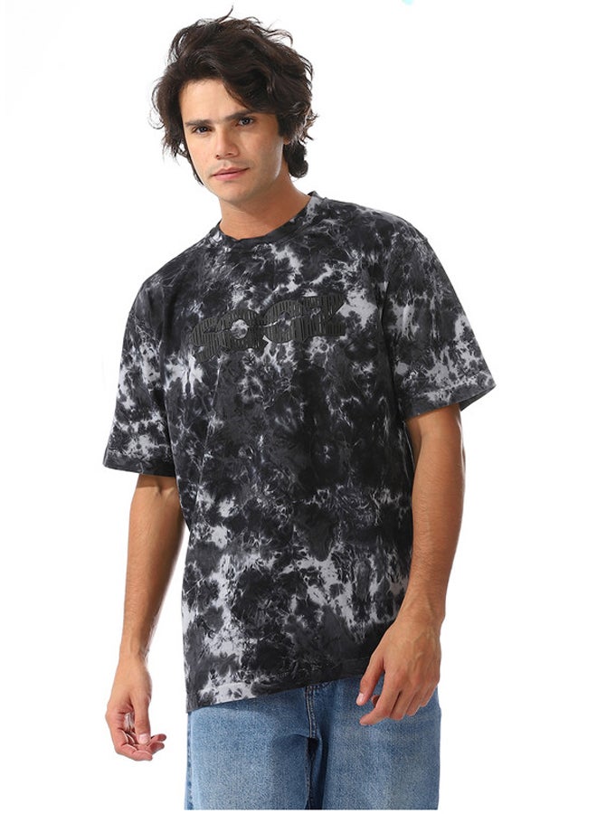 WHITE RABBIT Full Patterned Oversized Cotton Tee  - Image 1