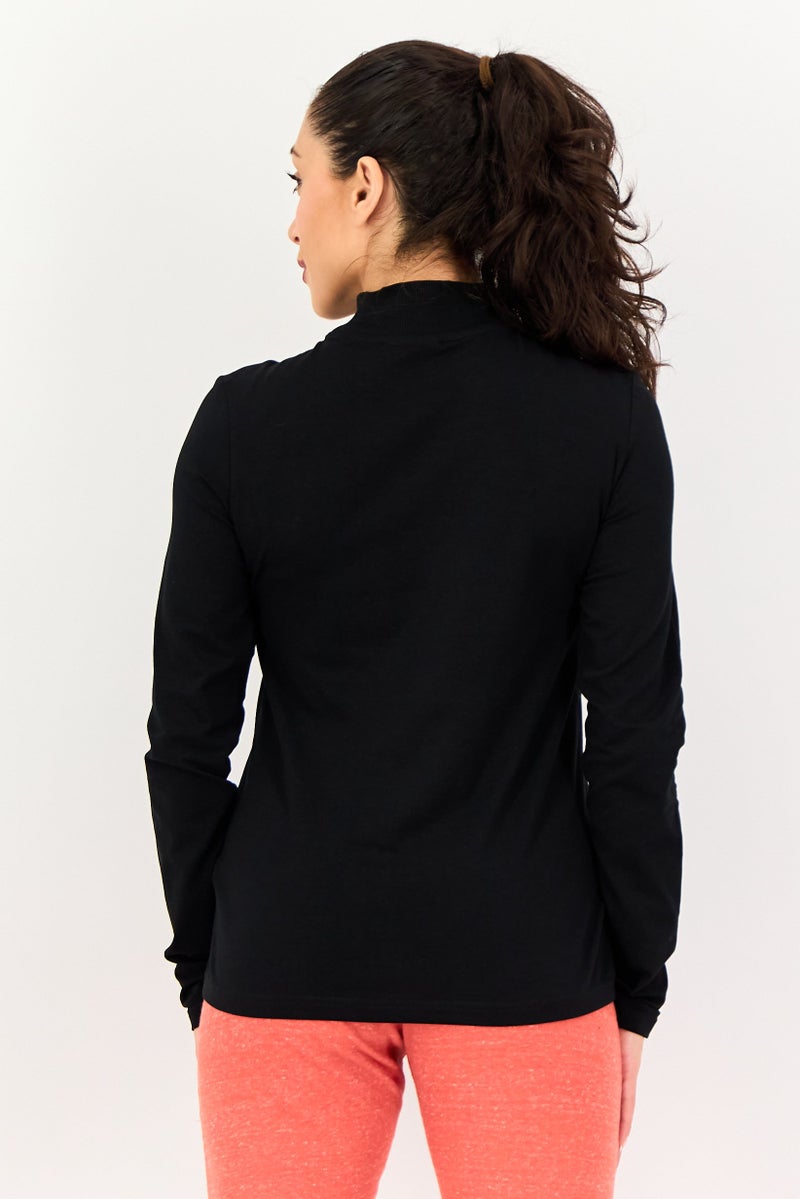 Hummel بلوزة تدريب طويلة الأكمام للنساء، سوداء - Image 4