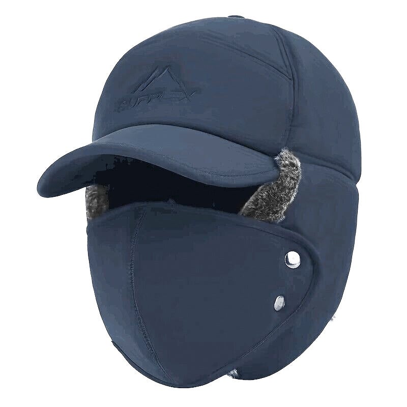 Winter Mens Warm Windproof Knitted Balaclava Navy blue - Image 1