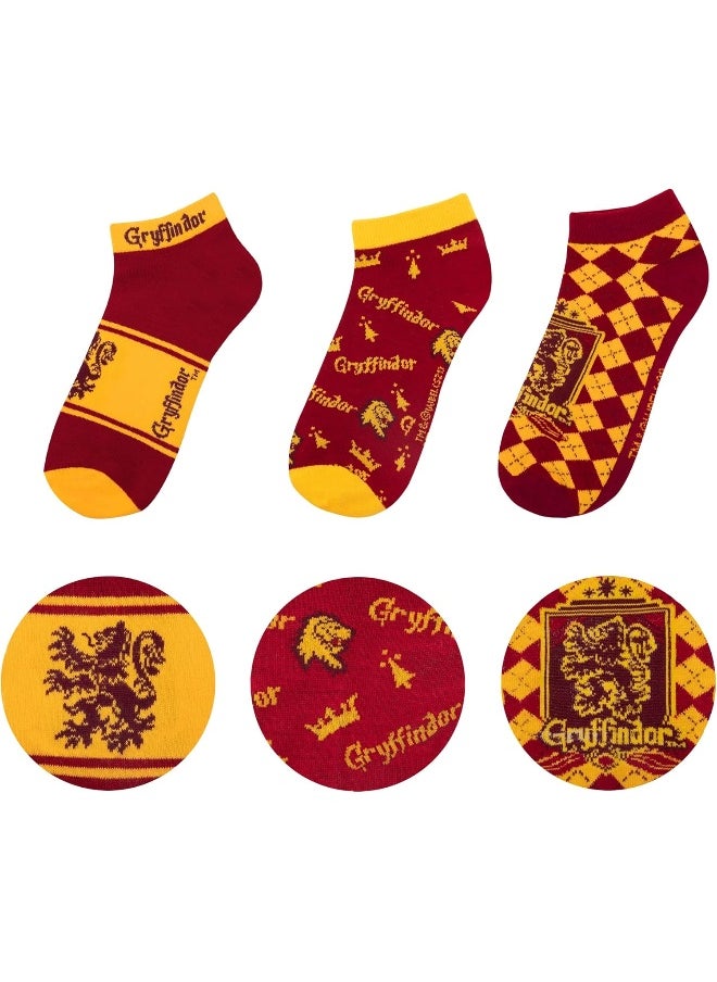 Cinereplicas Cinereplicas Harry Potter - Socquettes (Set of 3) - Licence Officielle (Gryffindor)  - Image 1