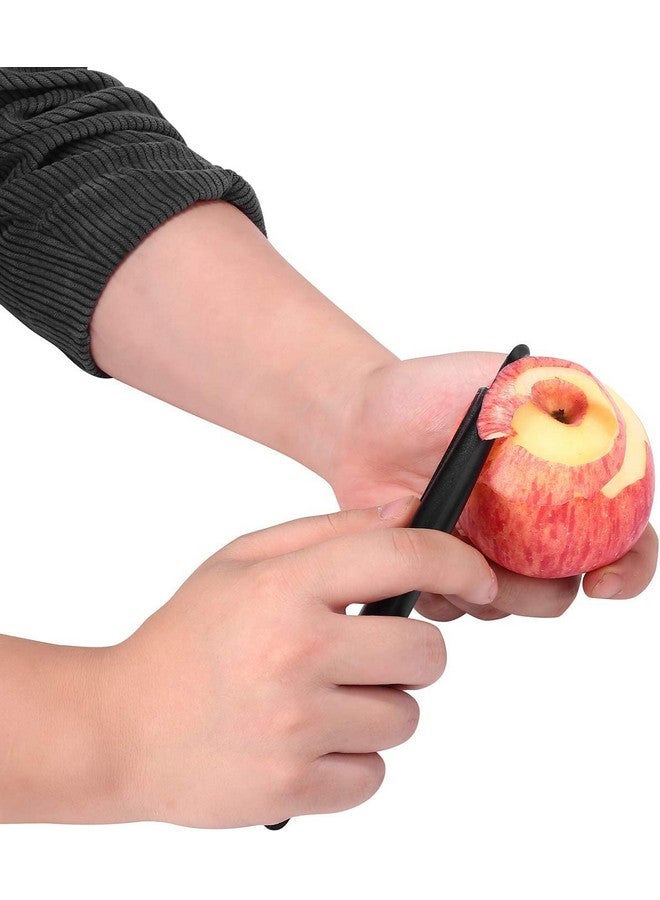 Top Chef Multipurpose Vegetable & Fruit Peeler - Strong Stainless Steel Blades, Easy to Use, Long-Lasting - Black - Image 5