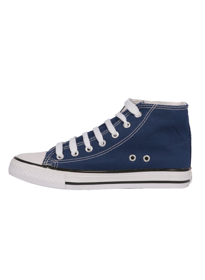 Fashion Sport Ladies Shoes High top navy blue  - Image 4