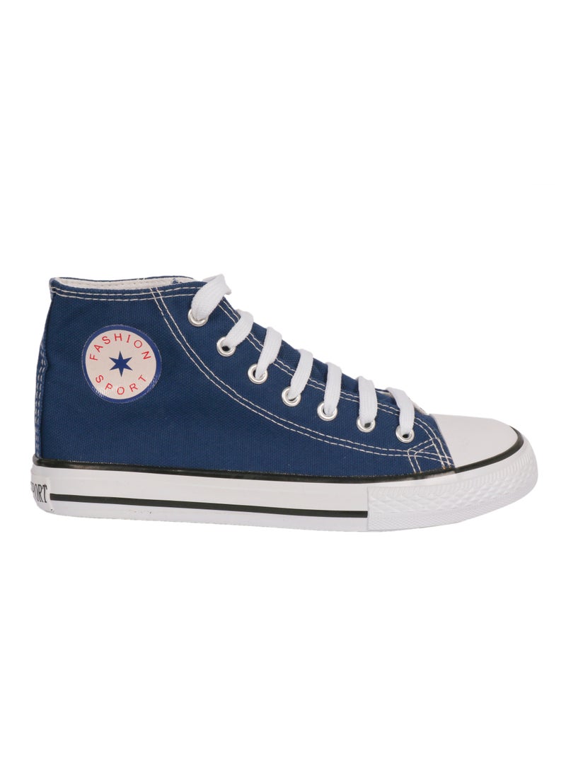 Fashion Sport Ladies Shoes High top navy blue  - Image 1