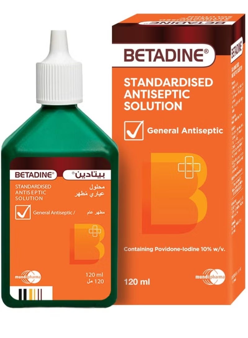 BETADINE ANTISEPTIC SOLUTION 120ML - Image 1