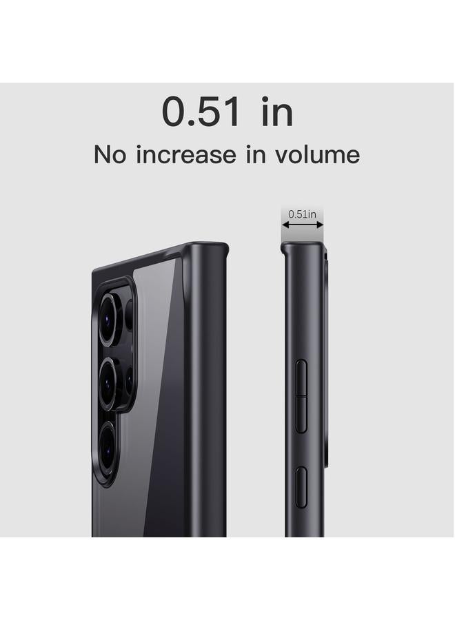 S-TOP Case For Samsung Galaxy S24 Ultra 5G Ming Shield Hybrid Frosted Transparent PC + TPU Scratchproof Phone Case - Image 5