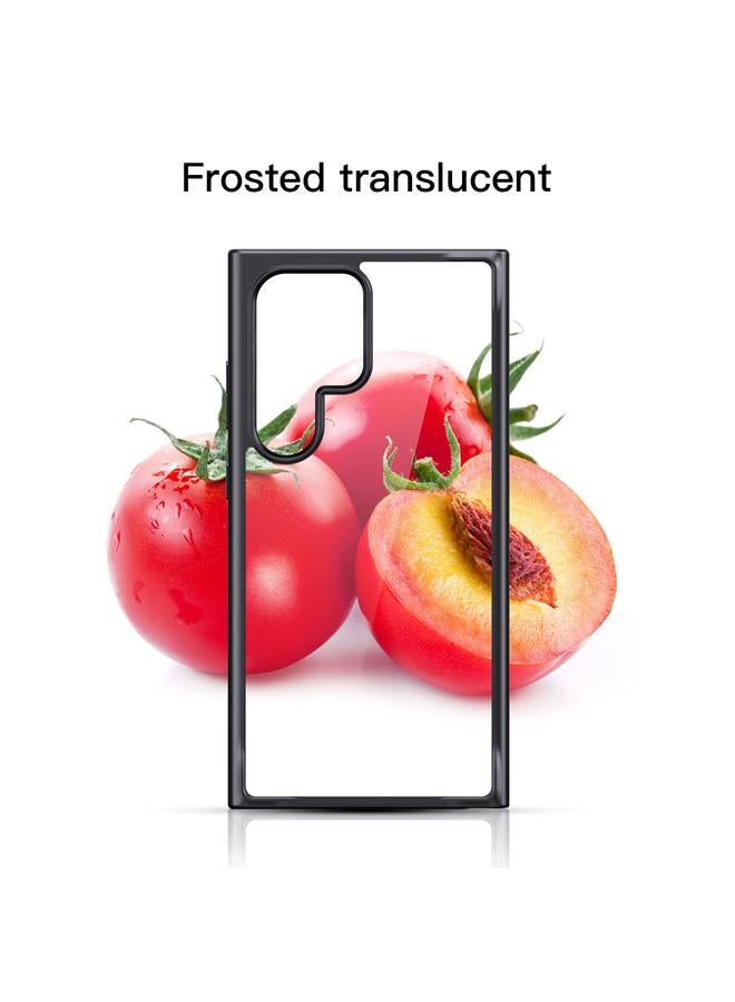 S-TOP Case For Samsung Galaxy S24 Ultra 5G Ming Shield Hybrid Frosted Transparent PC + TPU Scratchproof Phone Case - Image 3