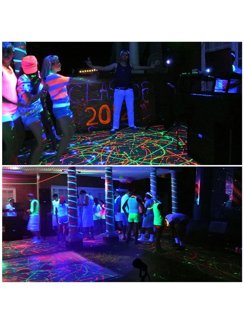 SYOSI Waterproof UV LED Blacklight Landscape Lights Outdoor Plug in Black Light Spotlight for Pathway Light Plug Spike Stand Garden Yard Lawn Decorative Lighting - Image 4