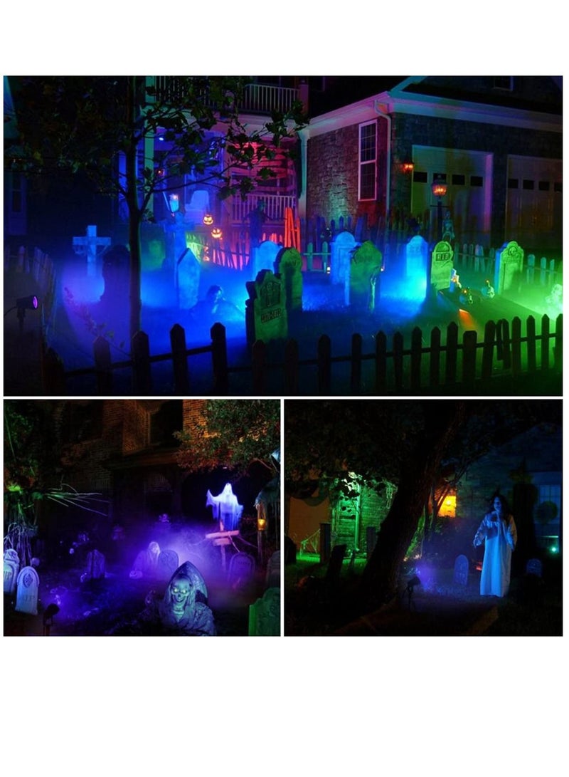 SYOSI Waterproof UV LED Blacklight Landscape Lights Outdoor Plug in Black Light Spotlight for Pathway Light Plug Spike Stand Garden Yard Lawn Decorative Lighting - Image 5
