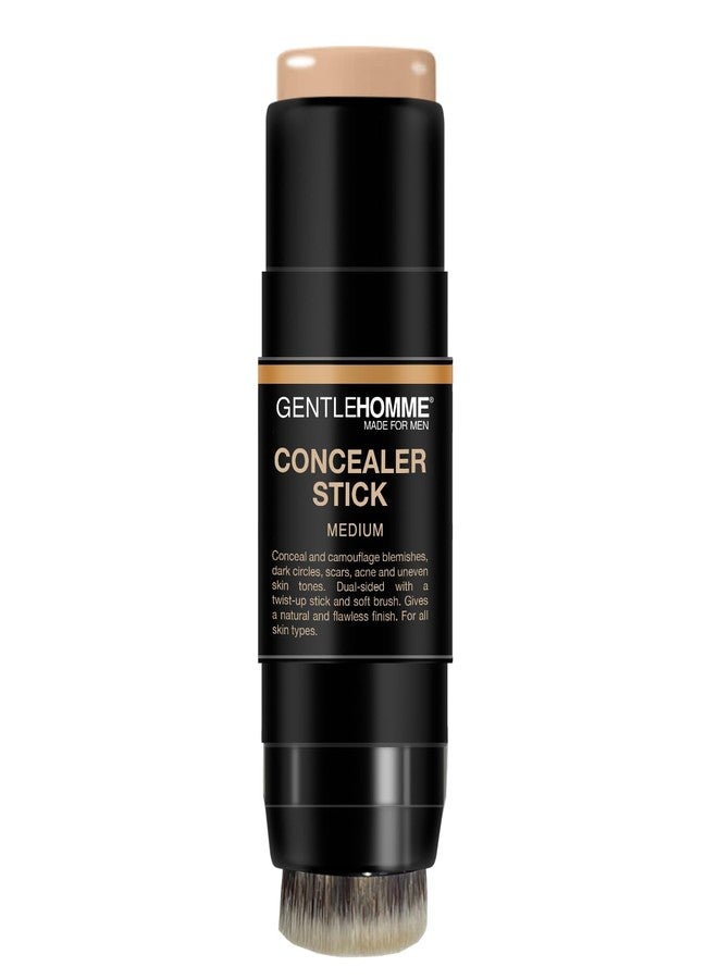 GENTLEHOMME Concealer Stick with Brush for Men - Eraser Dark Circles - Men’s Multi-Use Concealer - Dual Sided Full Coverage with Soft Brush - Buildable Coverage Makeup - All Skin Types - (Medium) - Image 2