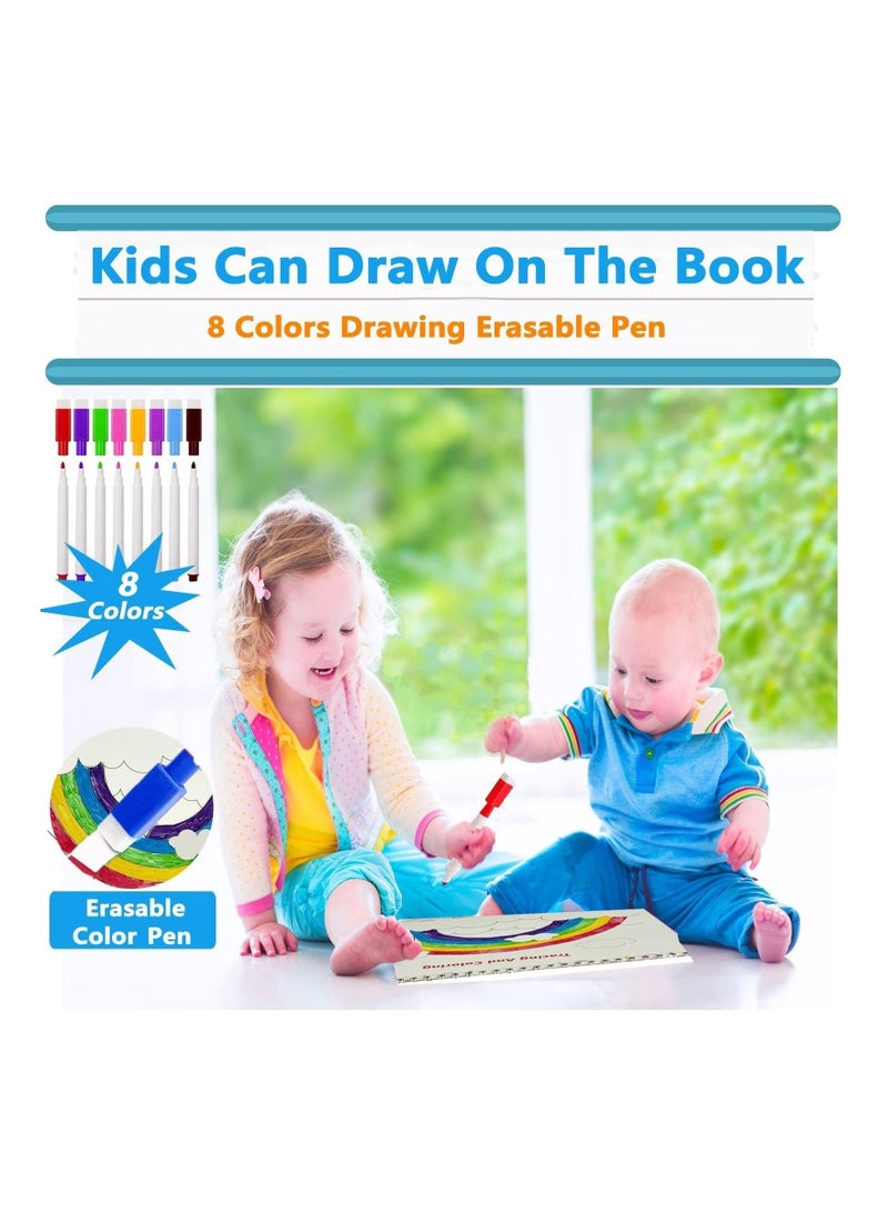 KASTWAVE Busy Book for Toddlers, 32 Themes Preschool Montessori Learning Activity Quiet Book, Early Educational Learning Sensory Toys Binder Book for Kids - Image 4