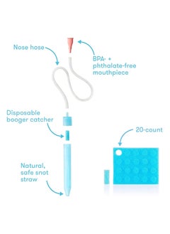 Chabeia Baby Nasal Aspirator, Snotsucker ,with 24 Hygiene Filters ,Newborn Baby Cleans Snot and Anti-reflux Nasal Congestion,Nose Cleaner ,Nose Frida  - Image 3