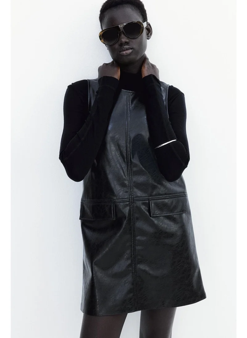 H&M Coated mini dress