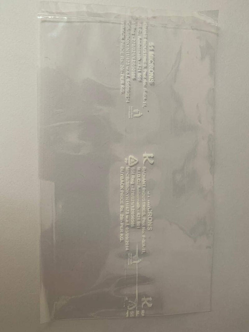G1 G 1 Pouches | Clear Tansparent Packing Bags | Size 8" X 11" | Pack of 100 Pieces | Plastic Poly Propelyne | PP | For Gift Saree Shirt Packing - Image 3