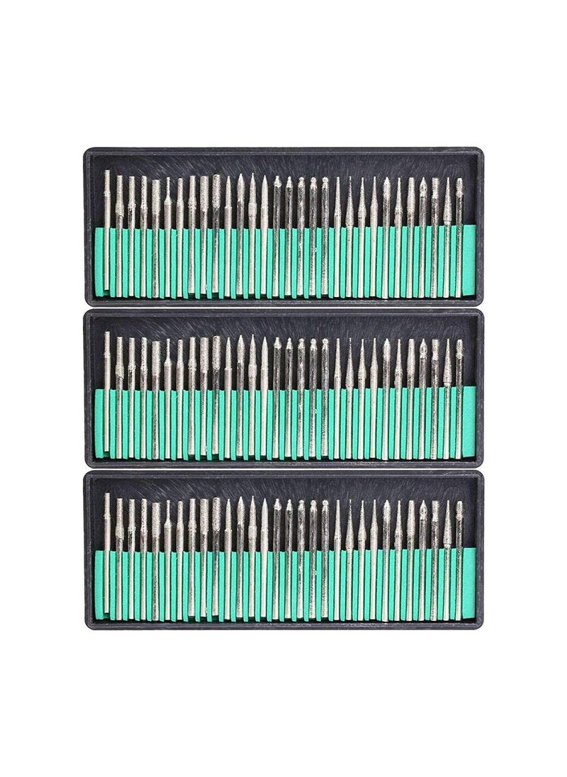 DIY Crafts Diy Crafts 10527 11576 Stainless Steel Diamond Burr Bits Drill Kit for Engraving Dremel Rotary Tool, 3 Mm, Multicolor, Pack of 90  - Image 1