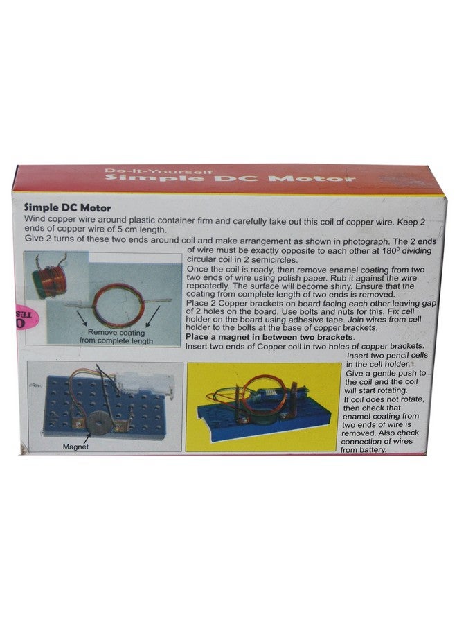 KUTUHAL (A158) Simple DC Motor Do it Yourself School Project Science fair DIY kit. Educational Gift. - Image 3