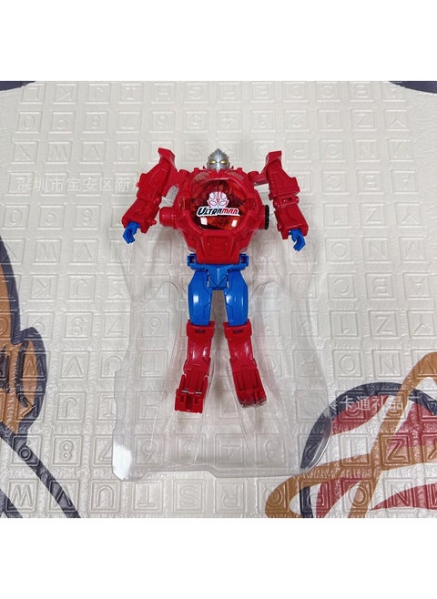 Hot Sale Ultraman Transforming Projector Watch Toy for Kids Red Aote slow [deformable +21 Figure projection]]