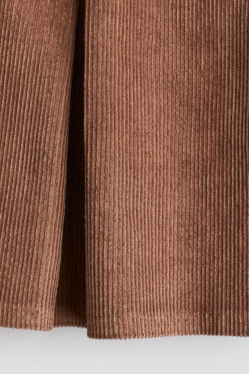 اتش اند ام Pleated Corduroy Skirt