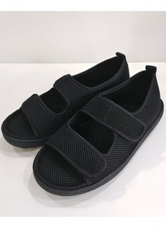 Diabetic Shoes, Extra Wide Width Open Toe Sandals, Adjustable Arthritis Edema Slippers for Elderly