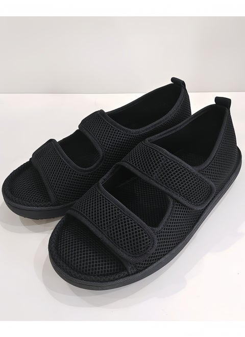 Diabetic Shoes, Extra Wide Width Open Toe Sandals, Adjustable Arthritis Edema Slippers for Elderly