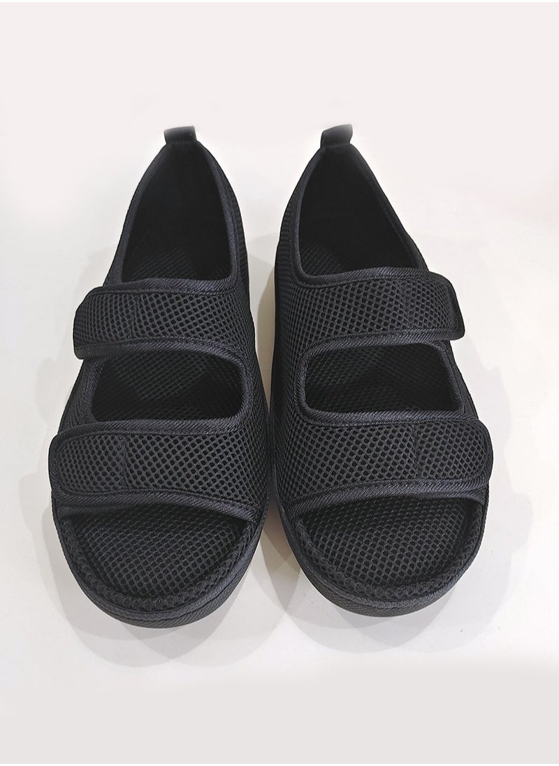Harse - Diabetic Shoes, Extra Wide Width Open Toe Sandals, Adjustable Arthritis Edema Slippers for Elderly - Image 1