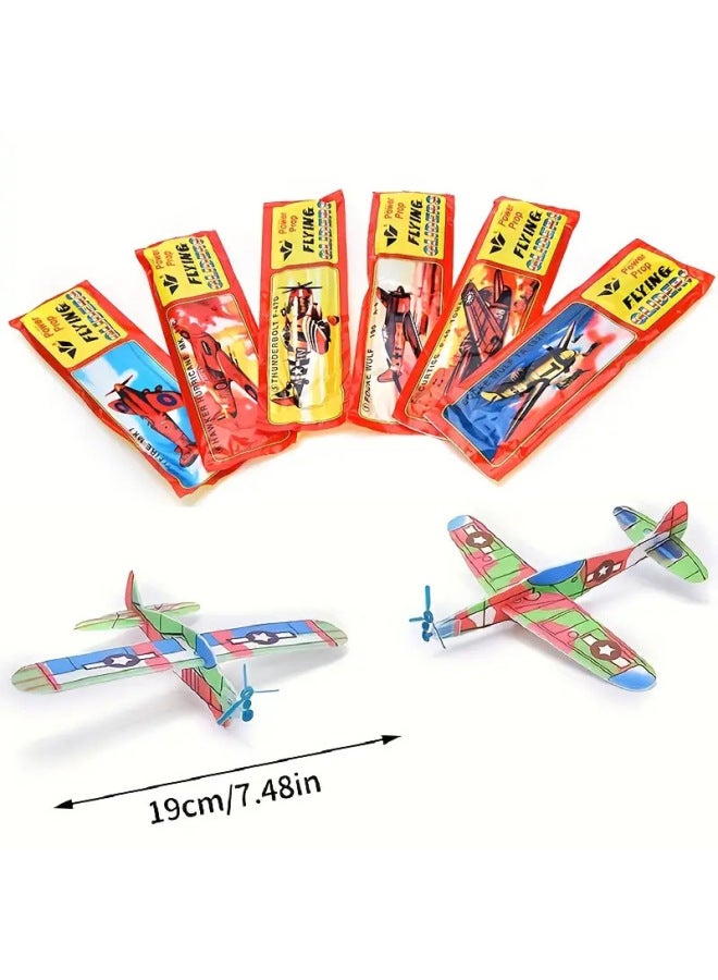 Foam Sliding Magic Plane Foam Plane Model Assembled Food Toys Kindergarten Handmade Toys Cross Border-Color:Old Aircraft (fighter)  - Image 2