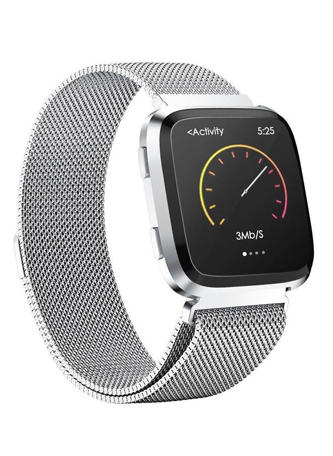 Generic - Stainless Steel Mesh Loop Replacement Wrist Band strap For Apple Watch Series 5/6/7 38/40/41 Silver - Image 1