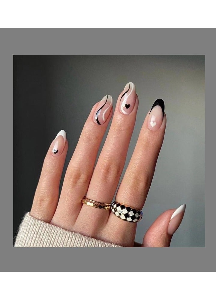 Salon Acrylic Reusable False Nails Set Double Tape and Glue Included - Image 1